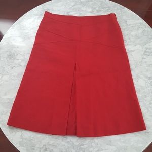 Nieman Marcus red flare skirt in red NWT